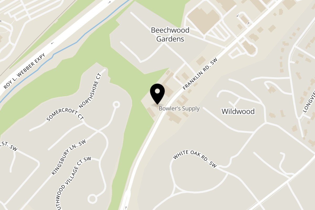 Map showing the location of Santa Lucia Mexican Restaurant on 3133 Franklin Rd SW in Roanoke